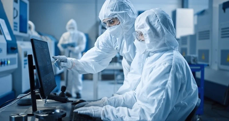 Modern, spotless production facility